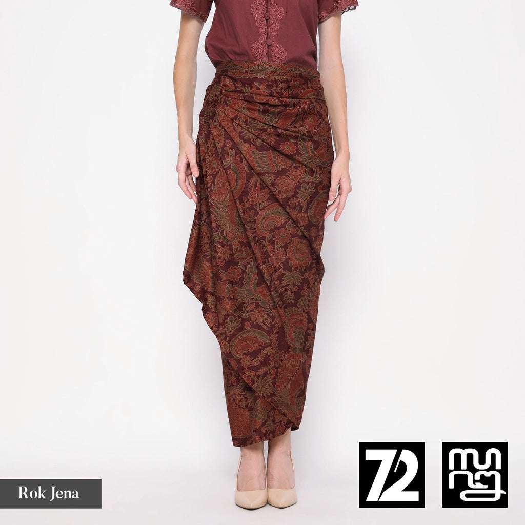 72 Batik - Peacock Motif Batik Wrap Skirt 724305
