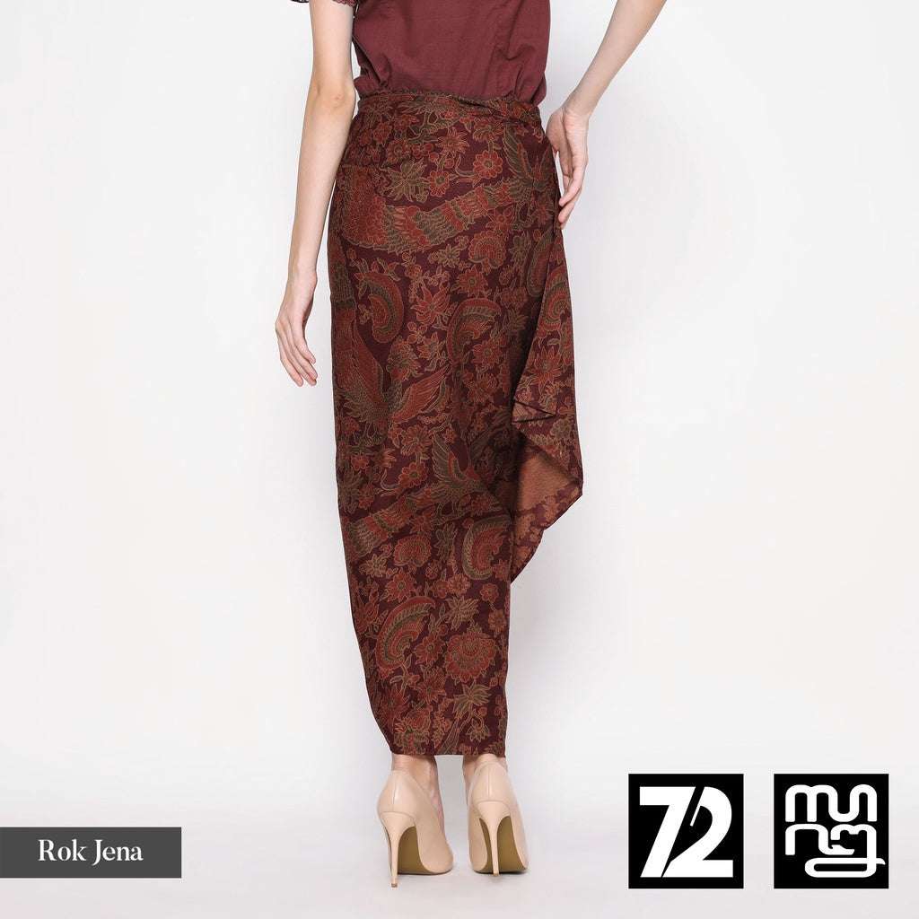 72 Batik - Peacock Motif Batik Wrap Skirt 724305