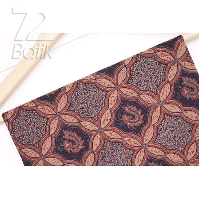 Batik Shirt Men Long Sleeve Slimfit Elegant Color Black Brown [Made to Order] - 72 Batik