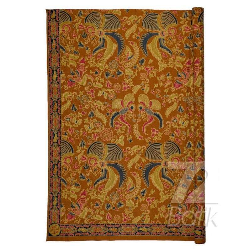 Batik Shirt Men : Slimfit Elegant Cream Light Brown Color [Made to Order] - 72 Batik