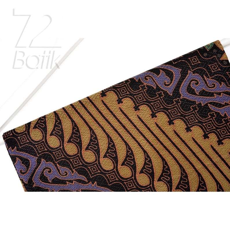 Batik Shirt Men's Long Sleeve Modern Slimfit Slim Fit Premium Contemporary [Made to Order] - 72 Batik