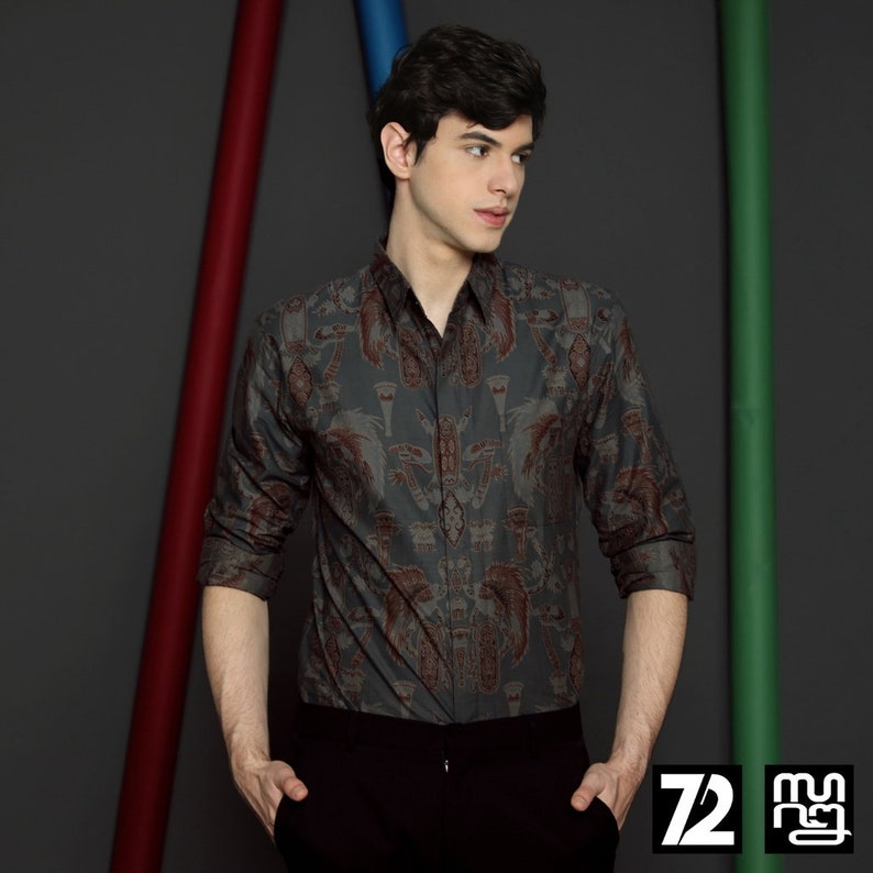 Batik shirt long sleeve comfortable enough for casual daywear