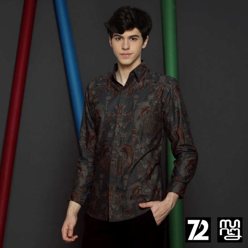 Batik shirt long sleeve comfortable enough for casual daywear