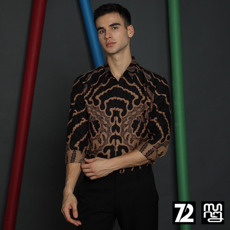Batik shirt for men comfortable enough for casual daywear - Made to Order