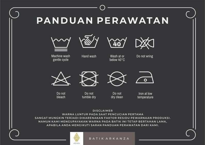 Arkanza - Batik Shirt Men Rajendra Navy